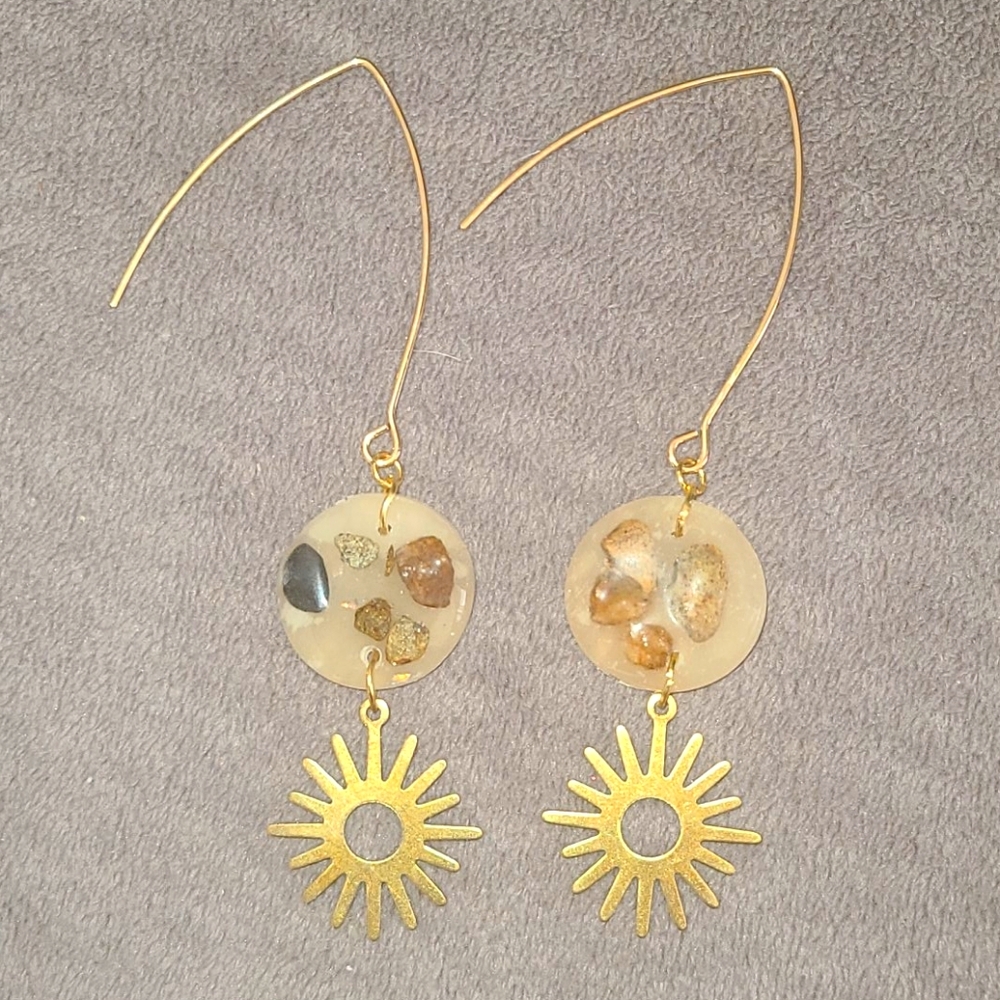 Starburst Stone Earrings